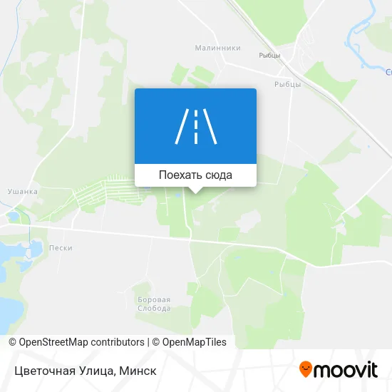 Карта Цветочная Улица