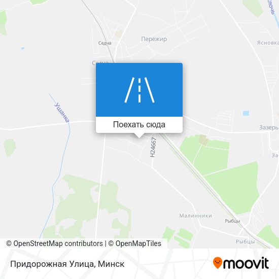Карта Придорожная Улица
