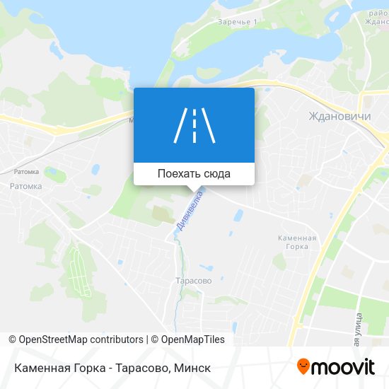 Карта Каменная Горка - Тарасово
