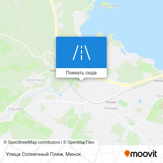 Карта Улица Солнечный Пляж