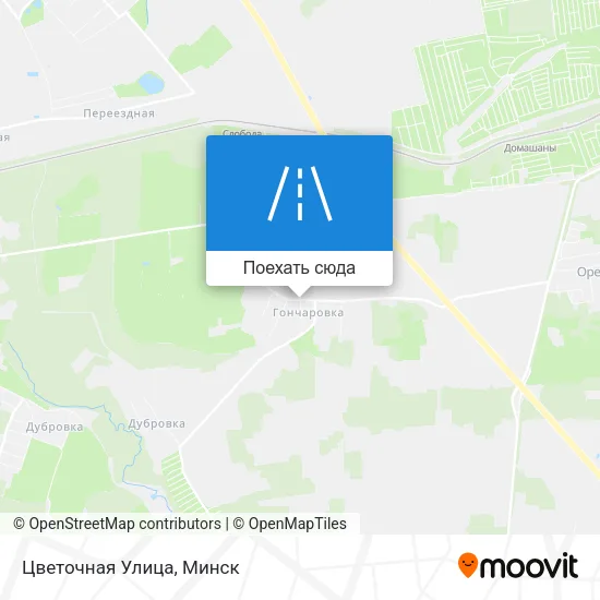 Карта Цветочная Улица