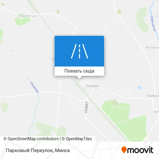 Карта Парковый Переулок