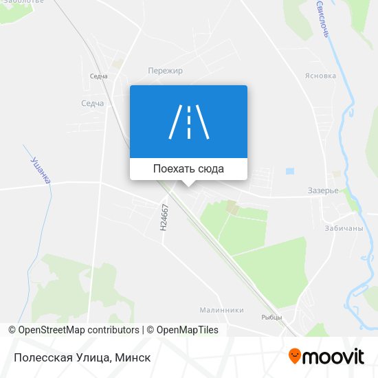 Карта Полесская Улица