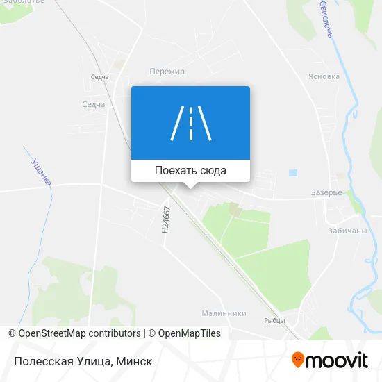 Карта Полесская Улица