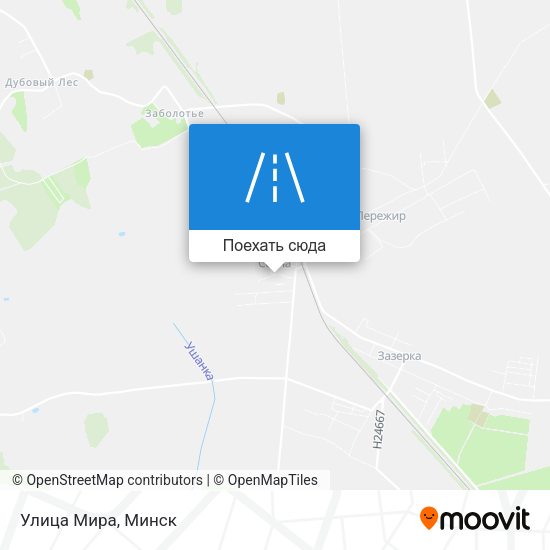 Карта Улица Мира