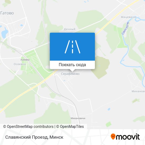 Карта Славянский Проезд