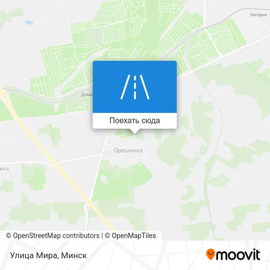 Карта Улица Мира