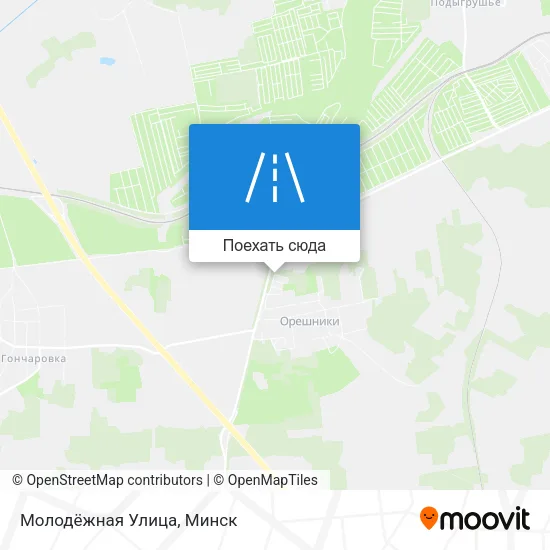 Карта Молодёжная Улица