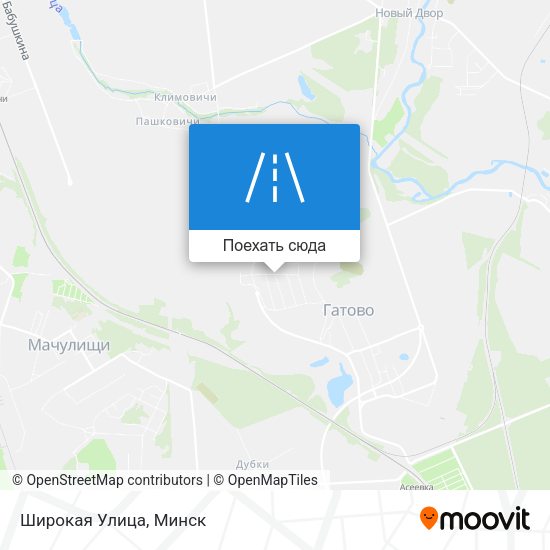 Карта Широкая Улица