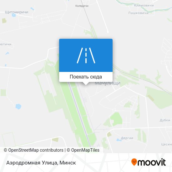 Карта Аэродромная Улица