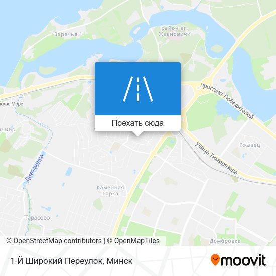 Карта 1-Й Широкий Переулок
