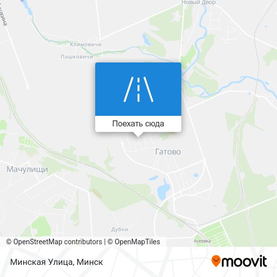 Карта Минская Улица