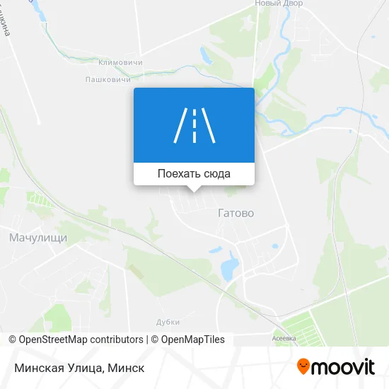 Карта Минская Улица