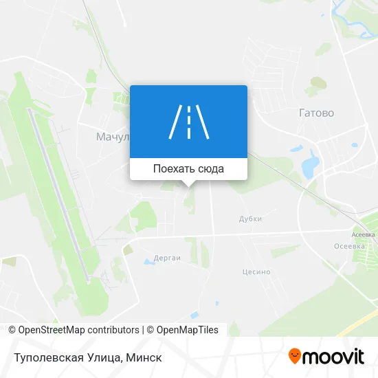 Карта Туполевская Улица