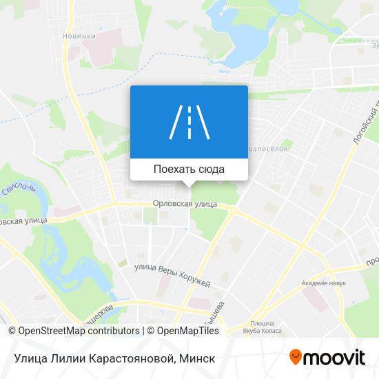 Карта Улица Лилии Карастояновой