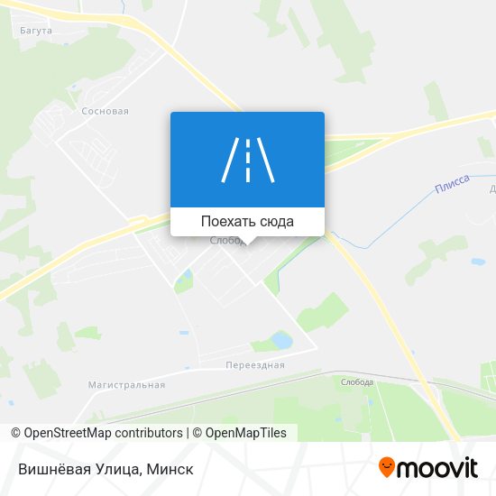 Карта Вишнёвая Улица
