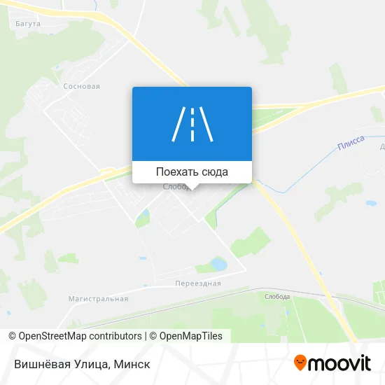 Карта Вишнёвая Улица