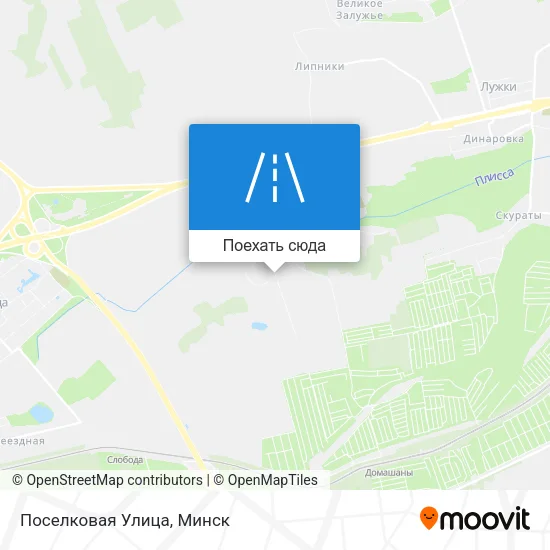 Карта Поселковая Улица