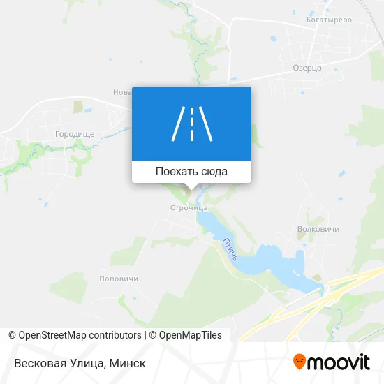 Карта Весковая Улица