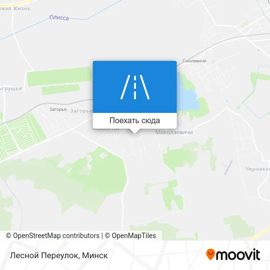 Карта Лесной Переулок