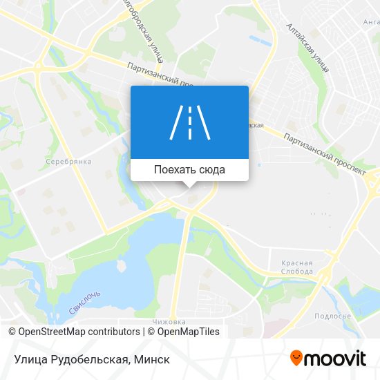 Карта Улица Рудобельская