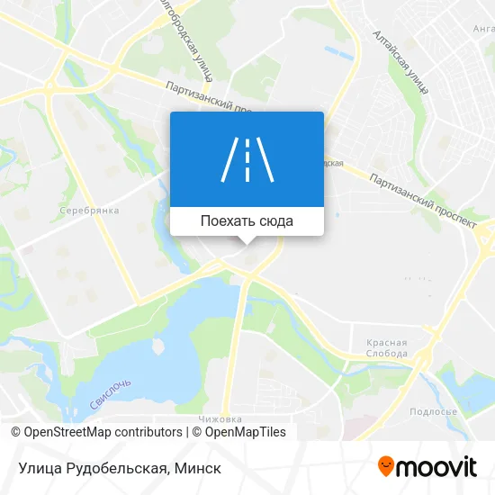 Карта Улица Рудобельская