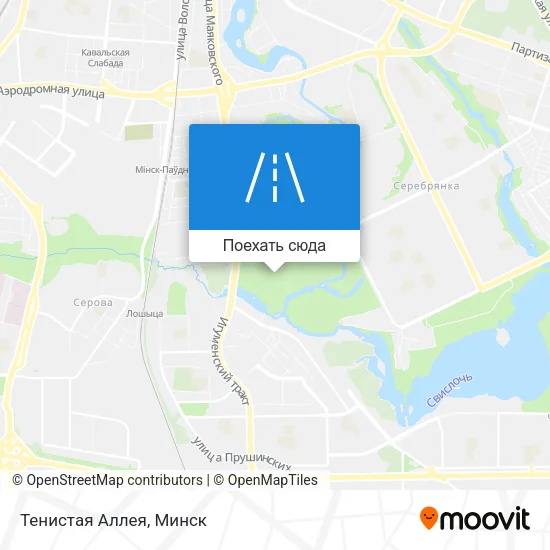 Карта Тенистая Аллея