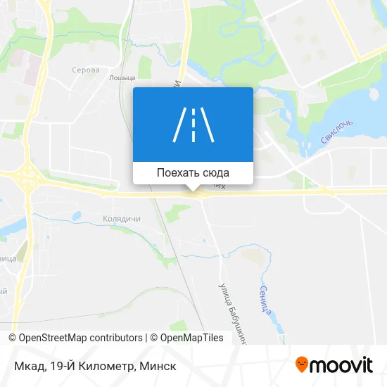 Карта Мкад, 19-Й Километр