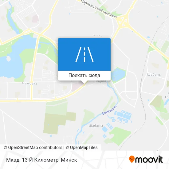 Карта Мкад, 13-Й Километр