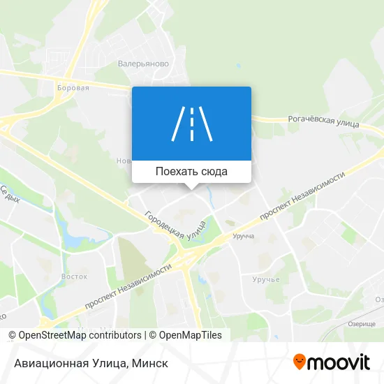 Карта Авиационная Улица