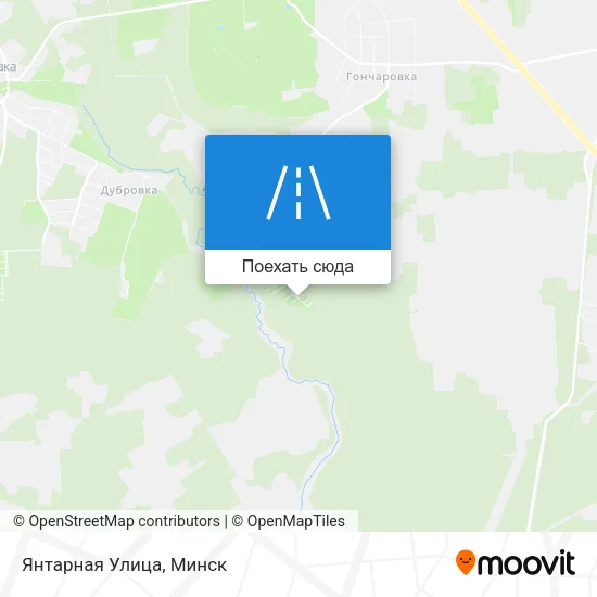 Карта Янтарная Улица