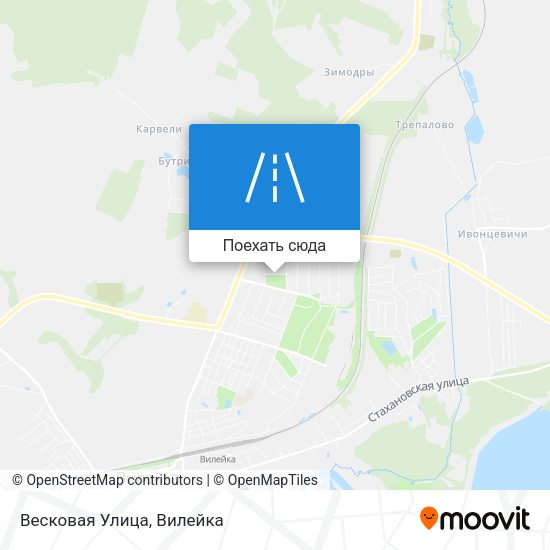 Карта Весковая Улица