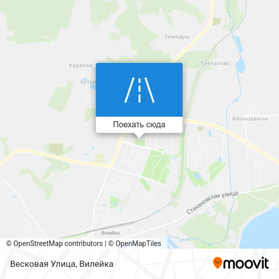 Карта Весковая Улица