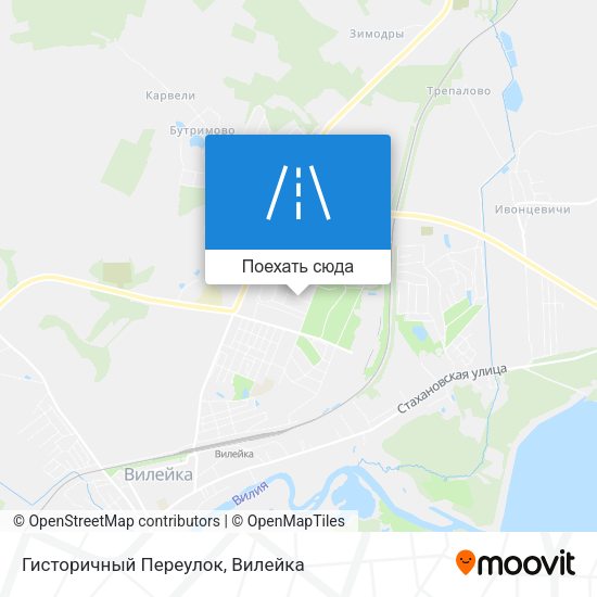 Карта Гисторичный Переулок