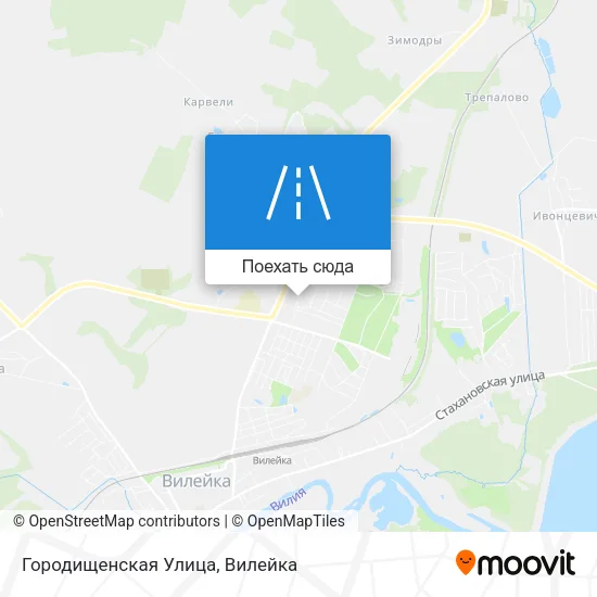 Карта Городищенская Улица