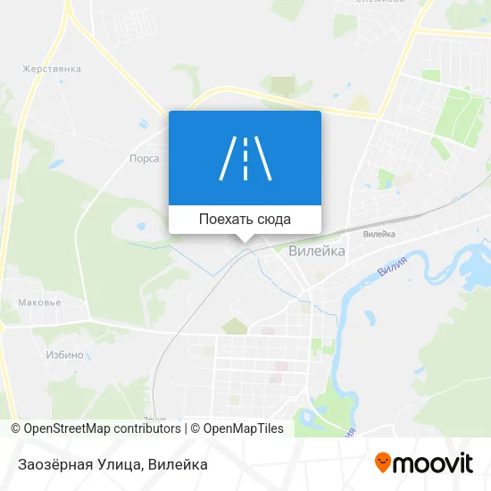 Карта Заозёрная Улица