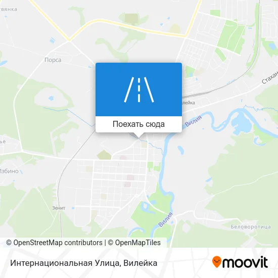 Карта Интернациональная Улица