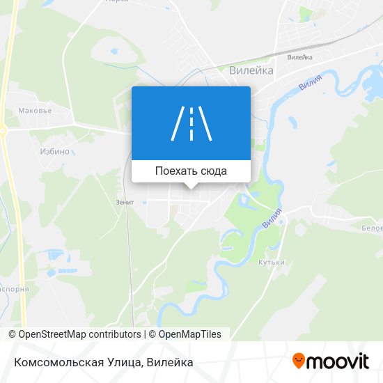 Карта Комсомольская Улица