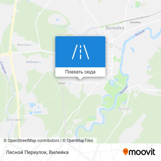 Карта Лесной Переулок