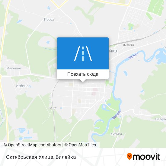 Карта Октябрьская Улица