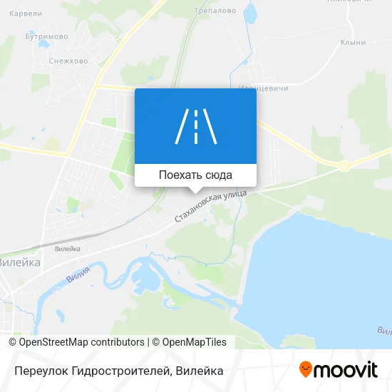 Карта Переулок Гидростроителей