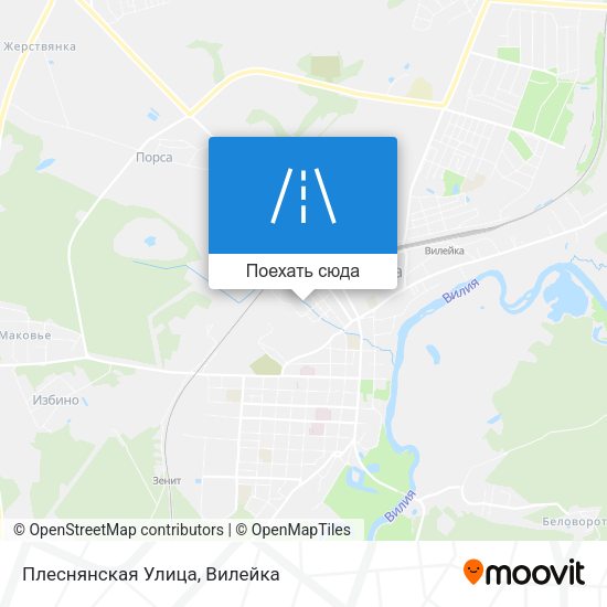 Карта Плеснянская Улица