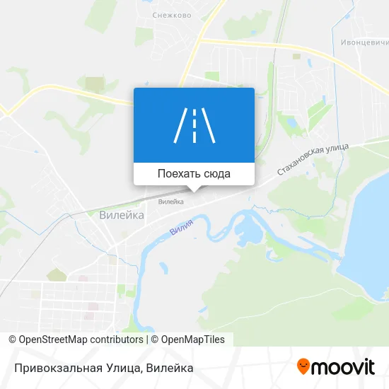 Карта Привокзальная Улица