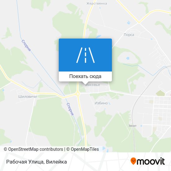 Карта Рабочая Улица