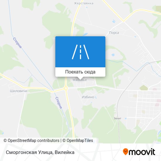Карта Сморгонская Улица