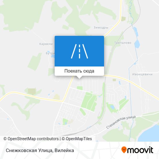 Карта Снежковская Улица