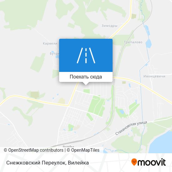Карта Снежковский Переулок