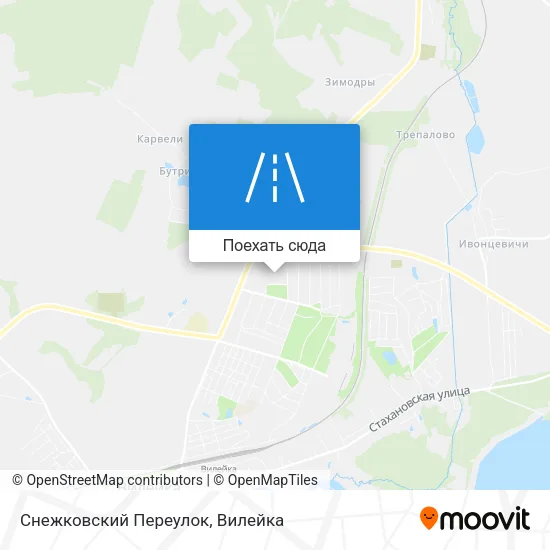 Карта Снежковский Переулок