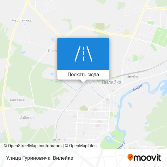 Карта Улица Гуриновича