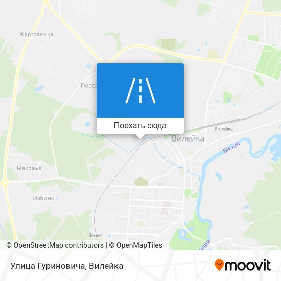 Карта Улица Гуриновича